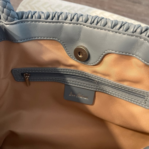 Sam Edelman Julia Quilted Tote in Denim Blue - Picture 6 of 8